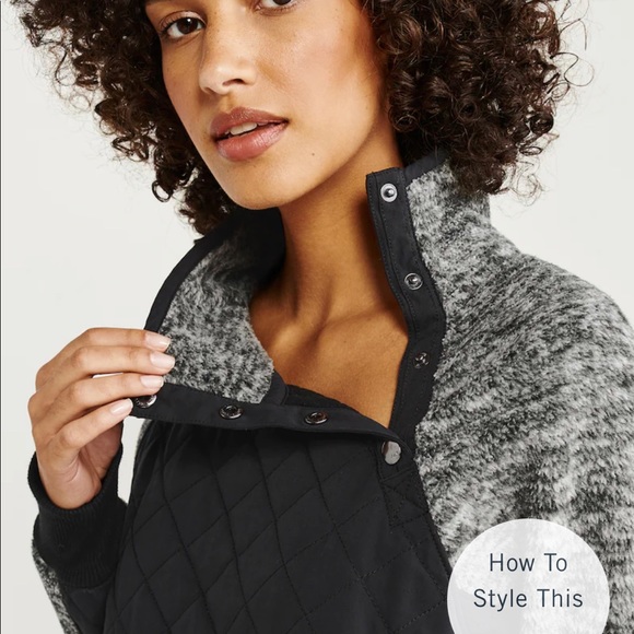 Abercrombie & Fitch Asymmetrical Snap-Up Fleece - Picture 2 of 12